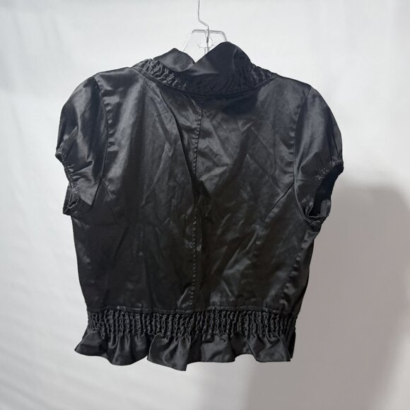 Black Ruffled Bolero (Small) - Picture 6 of 6